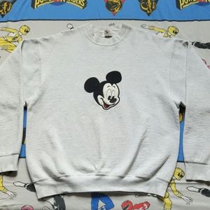 Vintage Mickey Mouse Big Face Crewneck Sweatshirt